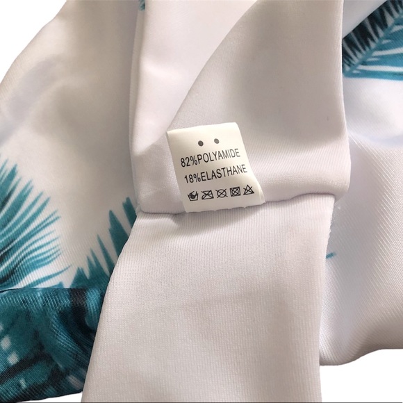 Women’s Green Leaf Printed Bikini Bottoms Size L - Picture 12 of 12